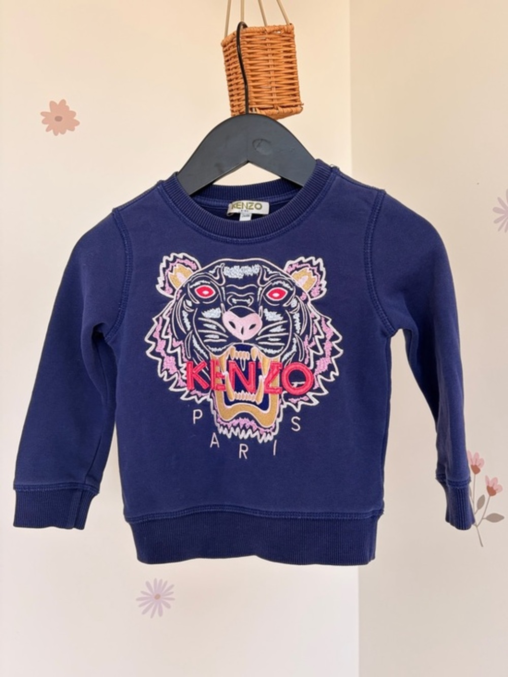 Kenzo Shirts & Tops Kenzo Kids Embroidered Tiger Navy Blue size 2T